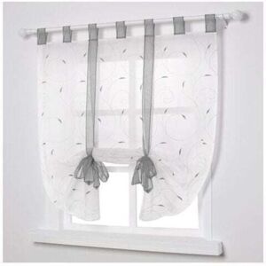 Mumu - Window sticker Roman blind transparent decoration for bedroom balcony kitchen gray 80cm x 140cm Mumu - Window sticker Roman blind transparent decoration for bedroom balcony kitchen gray 80cm x 140cm