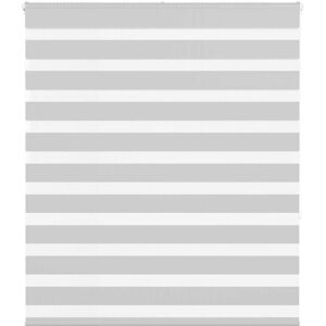 vidaXL Zebra Blinds - Light Gray - Durable Polyester - Modern Design - 120x150cm vidaXL Zebra Blinds - Light Gray - Durable Polyester - Modern Design - 120x150cm