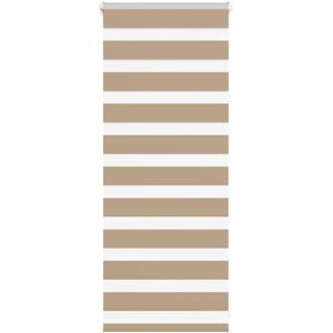 vidaXL Zebra Roller Blind Sand Brown - 65x100 cm - Privacy & Sun Protection vidaXL Zebra Roller Blind Sand Brown - 65x100 cm - Privacy & Sun Protection