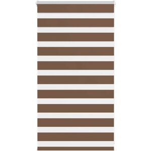 Zebra Blind Brown 80x100 cm Fabric Width 75.9 cm Polyester vidaXL Zebra Blind Brown 80x100 cm Fabric Width 75.9 cm Polyester vidaXL