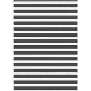 vidaXL Zebra Roller Blind - Black - 165x200 cm - Fabric Width 160.9 cm - Polyester - Room Accessory vidaXL Zebra Roller Blind - Black - 165x200 cm - Fabric Width 160.9 cm - Polyester - Room Accessory