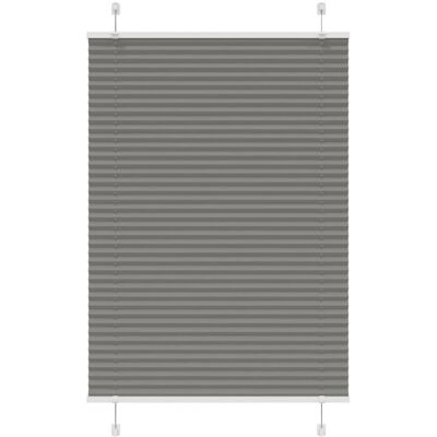 vidaXL Pleated Blind - 100x100 cm Polyester Anthracite vidaXL Pleated Blind - 100x100 cm Polyester Anthracite