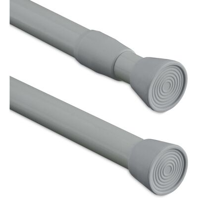 RELAXDAYS Asta a Pressione - Tenda Support Rod - Adjustable, Stainless Steel, Grey RELAXDAYS Asta a Pressione - Tenda Support Rod - Adjustable, Stainless Steel, Grey
