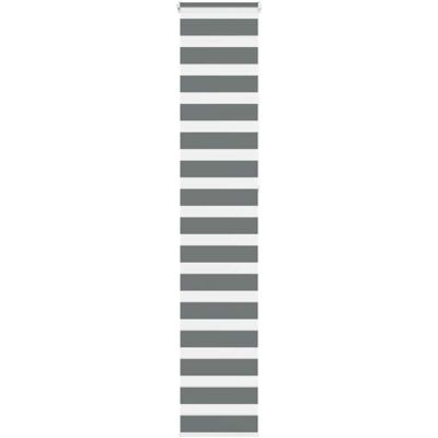 vidaXL Zebra Blinds Dark Grey 45x230 cm Fabric - Privacy & Sun Protection vidaXL Zebra Blinds Dark Grey 45x230 cm Fabric - Privacy & Sun Protection