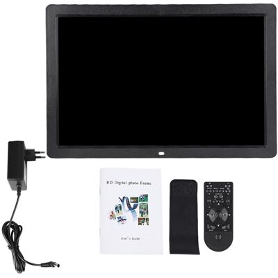 OEM 17-inch Digital Photo Frame, 1440 X 900 Hd, Alarm Clock, Player, Album, Remote Control, Black, Eu 110-240v OEM 17-inch Digital Photo Frame, 1440 X 900 Hd, Alarm Clock, Player, Album, Remote Control, Black, Eu 110-240v