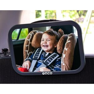 Groofoo - Baby Car Mirror – 100% Shatterproof for Rear Seat – Safe Driving by Monitoring Your Child in the Baby Car Seat – Essential for Young