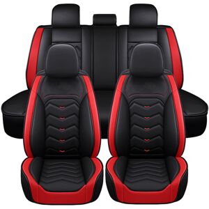 Maerex - Universal pu Leather Car Seat Covers Red 5 seats