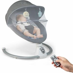 COSTWAY Electric Baby Bouncer Chair Swing Remote Control Rocking Bed w/ Mosquito Nets