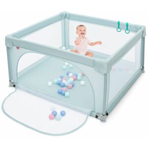 CASART Baby Playpen Portable Kids Safety Infant Activity Center W/ 50 PCS Ocean Balls