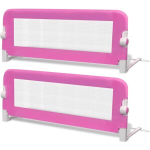 BERKFIELD HOME Mayfair Toddler Safety Bed Rail 2 pcs Pink 102x42 cm