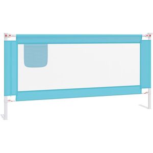 BERKFIELD HOME Mayfair Toddler Safety Bed Rail Blue 180x25 cm Fabric