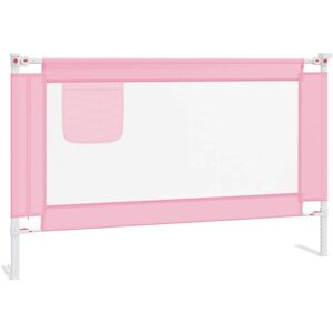 BERKFIELD HOME Mayfair Toddler Safety Bed Rail Pink 120x25 cm Fabric