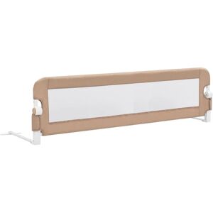 BERKFIELD HOME Mayfair Toddler Safety Bed Rail Taupe 150x42 cm Polyester