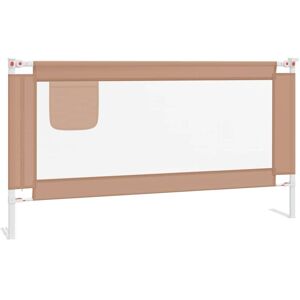 Berkfield Home - Mayfair Toddler Safety Bed Rail Taupe 160x25 cm Fabric