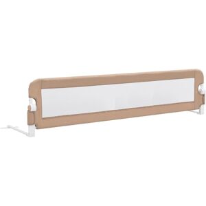 Berkfield Home - Mayfair Toddler Safety Bed Rail Taupe 180x42 cm Polyester