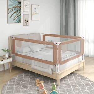 Berkfield Home - Royalton Toddler Safety Bed Rail Taupe 190x25 cm Fabric