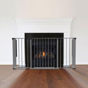 Safetots - Multi Panel Fire Surround, 51cm Deep x 138cm Wide, Grey, 70cm Tall, Child and Pet Safety, Baby and Toddler Fire Guard