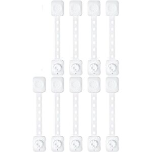 Linghhang - White, No Tools Required) Baby Safety Lock, Pack of 9 Child/Baby Safety Drawer Locks, for Drawer, Ovens, Toilets, Refrigerator