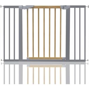 Safetots Beechwood and Metal Pressure Fit Safety Stair Gate, 109.7cm - 117.1cm, Safety Gate for Baby, Stylish Design Safetots Beechwood and Metal Pressure Fit Safety Stair Gate, 109.7cm - 117.1cm, Safety Gate for Baby, Stylish Design