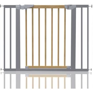 Safetots - Beechwood and Metal Pressure Fit Safety Stair Gate, 96.7cm - 104.1cm, Safety Gate for Baby, Stylish Design Safetots - Beechwood and Metal Pressure Fit Safety Stair Gate, 96.7cm - 104.1cm, Safety Gate for Baby, Stylish Design