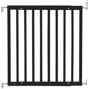 Safetots - Chunky Wooden Screw Fit Stair Gate, Black, 63.5cm - 105.5cm, Wood Baby Gate, Screw Fit Safety Barrier Safetots - Chunky Wooden Screw Fit Stair Gate, Black, 63.5cm - 105.5cm, Wood Baby Gate, Screw Fit Safety Barrier