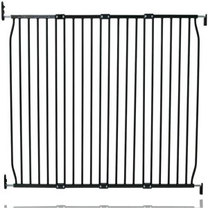 Safetots - Eco Screw Fit Baby Gate, Black, 130cm - 140cm, Stair Gate for Toddler and Baby, Screw Fit Safety Barrier Safetots - Eco Screw Fit Baby Gate, Black, 130cm - 140cm, Stair Gate for Toddler and Baby, Screw Fit Safety Barrier