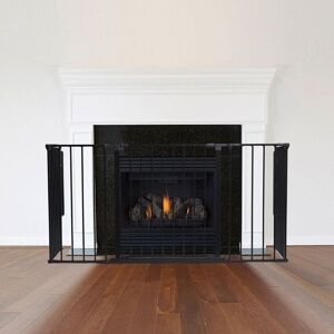 Safetots - Multi Panel Fire Surround, 51cm Deep x 138cm Wide, Black, 70cm Tall, Child and Pet Safety, Baby and Toddler Fire Guard Safetots - Multi Panel Fire Surround, 51cm Deep x 138cm Wide, Black, 70cm Tall, Child and Pet Safety, Baby and Toddler Fire Guard
