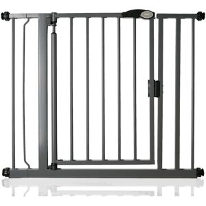 Safetots - Pressure Fit Self Closing Stair Gate, 89.4cm - 96.4cm, Slate Grey, Auto Closing Baby Gate, Safety Barrier Safetots - Pressure Fit Self Closing Stair Gate, 89.4cm - 96.4cm, Slate Grey, Auto Closing Baby Gate, Safety Barrier