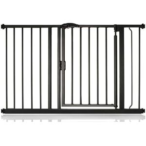 Safetots - Pressure Fit Self Closing Stair Gate, 118.2cm - 125.2cm, Matt Black, Auto Closing Baby Gate, Safety Barrier Safetots - Pressure Fit Self Closing Stair Gate, 118.2cm - 125.2cm, Matt Black, Auto Closing Baby Gate, Safety Barrier