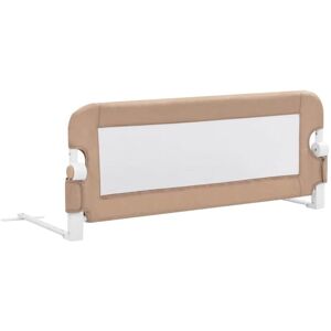 vidaXL Toddler Safety Bed Rail Taupe - Baby Bed Rail vidaXL Toddler Safety Bed Rail Taupe - Baby Bed Rail