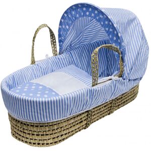 Kinder Valley - Blue Spots & Stripes Moses Basket Bedding Set Dressings For Palm And Wicker