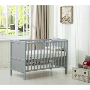 MCC DIRECT Mcc Wooden Baby Cot Bed Orlando & Aloe Vera Water repellent Mattress grey