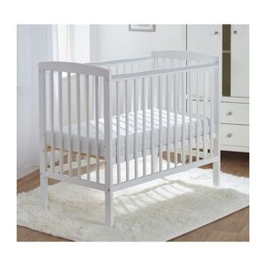 Kinder Valley - Sydney White Compact Cot with Teething Rails   Space Saver Cot   Solid Pine Wood - White