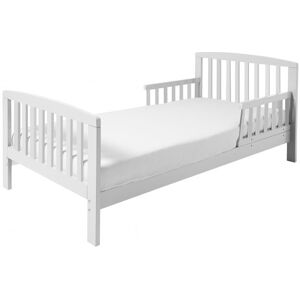 Kinder Valley - Sydney Toddler Bed with Safety Side Rails   Solid Pine Wood   Kids Bed and Children's Bed - White - White