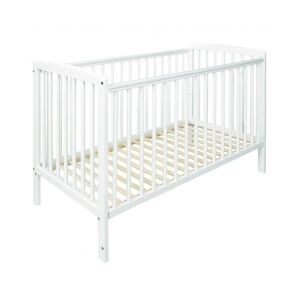Kinder Valley - Sydney White Cot with Kinder Flow Mattress & Removable Washable Water Resistant Cover - White
