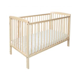 Kinder Valley - Sydney Natural Cot with Pocket Sprung Mattress & Removable Washable Water Resistant Cover - Natural