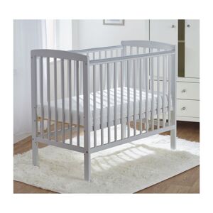 Kinder Valley - Sydney Grey Compact Cot with Spring Mattress & Removable Washable Water Resistant Cover   Space Saver Cot - Grey
