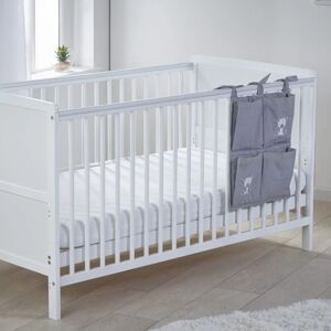 Kinder Valley - Sydney White Cot Bed with Pocket Sprung Mattress & Removable Washable Water Resistant Cover - White