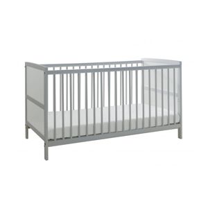Kinder Valley - Sydney Grey Cot Bed with Pocket Sprung Mattress & Removable Washable Water Resistant Cover - Grey