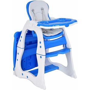 Casart - 4-in-1 Baby High Chair Convertible Feeding Chair 3-Level Adjustable Backrest