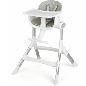 Casart - Adjustable Baby High Chair Newborn Feeding Chair w/ 5 Heights Removable Tray