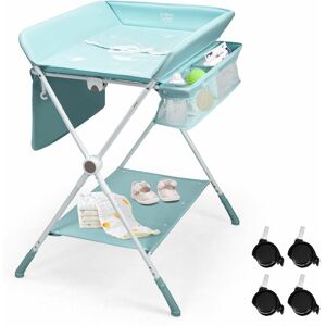 CASART Baby Changer Unit Table Nursery Changing Station Bath Mat Foldable Space-Saving