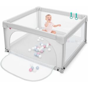 Costway - Baby Playpen Portable Kids Safety Infant Activity Center w/ 50 pcs Ocean Balls