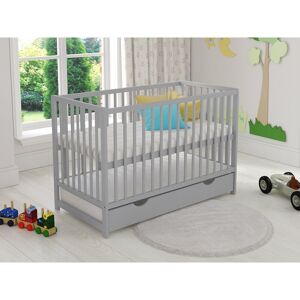 Love For Sleep - Denise Cot Bed 120x60cm with drawer (Grey) - Grey