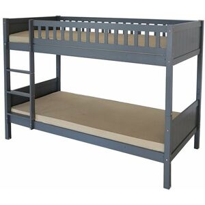 HUMZA AMANI Domino 3FT Kids Bunk Bed - Grey with Drawer