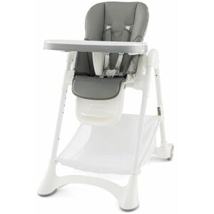 COSTWAY Folding Baby High Chair Adjustable Convertible High Chair w/ Detachable Cushion