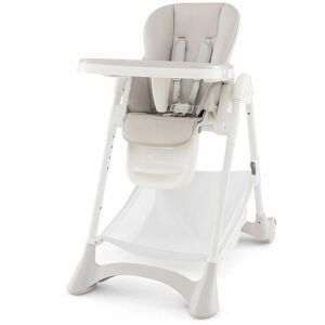 Costway - Folding Baby High Chair Adjustable Convertible High Chair w/ Detachable Cushion