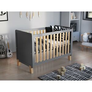 LOVE FOR SLEEP Francis Cot Bed 120x60cm (Grey/Pine) - Grey/Pine