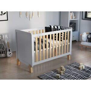 LOVE FOR SLEEP Francis Cot Bed 120x60cm (White/Pine) - White/Pine