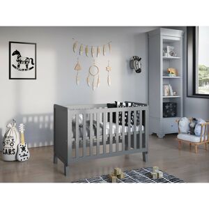 Love For Sleep - Francis Cot Bed 120x60cm with Aloe Vera mattress (Grey) - Grey